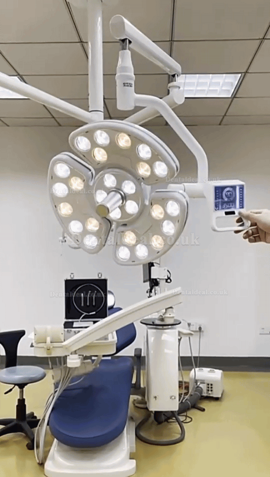 Dental Ceiling Mounted Surgical Shadowless Lamp LED Operation Exam Light 52 LEDs KY-P138-2